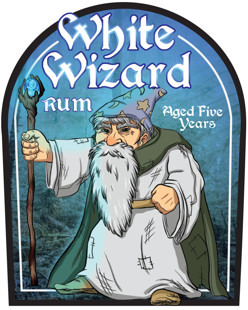 White Wizard - Aged Five Years Label
